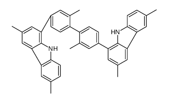 1,1'-(2,2'-Dimethyl-[1,1'-biphenyl]-4,4'-diyl)bis(3,6-dimethyl-9H-carbazole) Structure