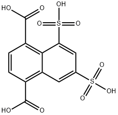 5,7-二磺萘-1,4-二羧酸结构式