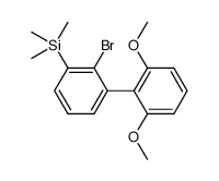 (2-bromo-2',6'-dimethoxy-biphenyl-3-yl)trimethylsilane结构式