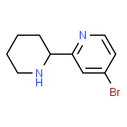 4-bromo-2-(piperidin-2-yl)pyridine Structure