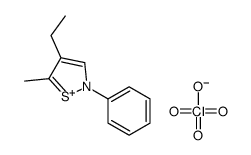 4-ethyl-5-methyl-2-phenyl-1,2-thiazol-2-ium,perchlorate Structure