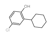 Phenol,4-chloro-2-cyclohexyl- Structure
