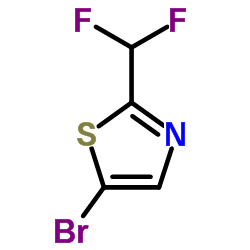 5-溴-2-二氟甲基噻唑结构式