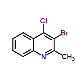 3-Bromo-4-chloro-2-methylquinoline Structure
