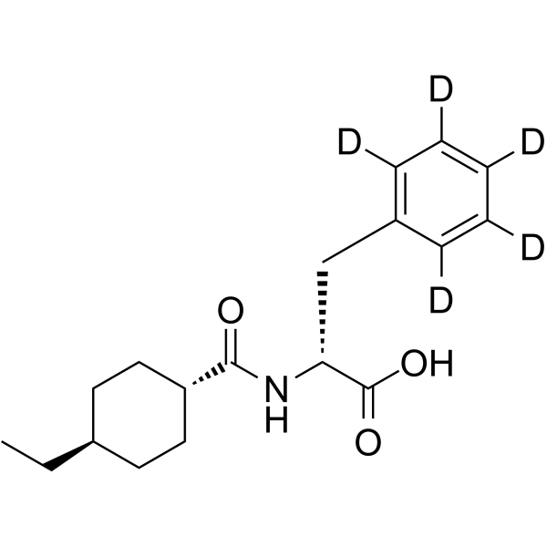4-Desisopropyl-4-ethyl Nateglinide-d5 Structure