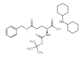 N-cyclohexylcyclohexanamine,(2S)-2-[(2-methylpropan-2-yl)oxycarbonylamino]-5-oxo-5-phenylmethoxypentanoic acid Structure