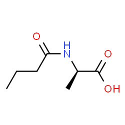 D-Alanine, N-(1-oxobutyl)- (9CI) structure