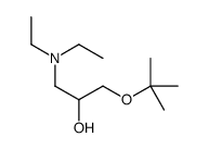 1-(diethylamino)-3-[(2-methylpropan-2-yl)oxy]propan-2-ol结构式