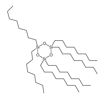 2,2,4,4,6,6-hexaoctyl-1,3,5,2,4,6-trioxatrisilinane结构式