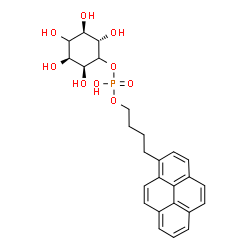 4-(1-pyreno)butylphosphorylinositol Structure