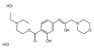 2-(diethylamino)ethyl 2-hydroxy-4-[(2-morpholin-4-ylacetyl)amino]benzoate,dihydrochloride Structure
