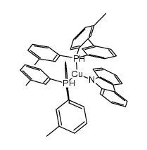 Cu2[P(m-tol)3]4(carbazolide)2 Structure