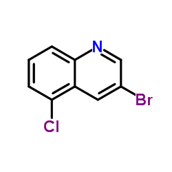 3-溴-5-氯喹啉结构式