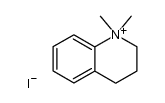 1,1-dimethyl-1,2,3,4-tetrahydroquinolinium iodide结构式