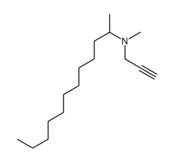 N-methyl-N-prop-2-ynyldodecan-2-amine结构式