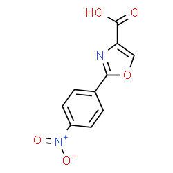 2-(4-硝基苯基)恶唑-4-羧酸结构式