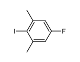 1-iodo-2,6-dimethyl-4-fluorobenzene结构式