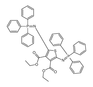 diethyl 2,5-bis[(triphenyl-λ5-phosphanylidene)amino]thiophene-3,4-dicarboxylate结构式