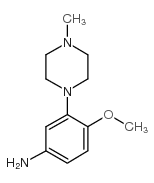 1-(5-氨基-2-甲氧基苯基)-4-甲基哌嗪结构式