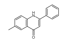 2-phenyl-6-methyl-1,4-dihydro-4-oxoquinoline结构式