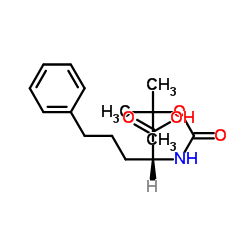 boc-d-2-amino-5-phenyl-pentanoic acid dcha salt Structure