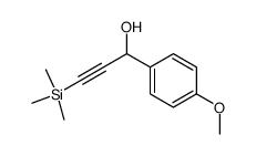 (1R*)-1-(4-methoxyphenyl)-3-trimethylsilyl-2-propyn-1-ol结构式