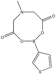 6-Methyl-2-(thiophen-3-yl)-1,3,6,2-dioxazaborocane-4,8-dione Structure