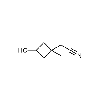 2-(3-羟基-1-甲基环丁基)乙腈结构式