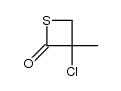 α-chloro-α-methyl-β-propiothiolactone结构式