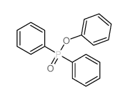 Phosphinic acid,P,P-diphenyl-, phenyl ester Structure