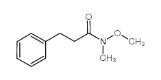 N-甲氧基-N-甲基-3-苯基-丙酰胺结构式