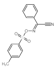 2-(4-methylphenyl)sulfonyloxyimino-2-phenyl-acetonitrile Structure