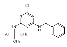 2-Benzylamino-4-tert-butylamino-6-chloro-s-triazine Structure