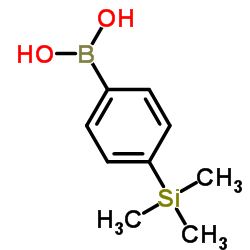 4-(三甲硅基)苯硼酸结构式