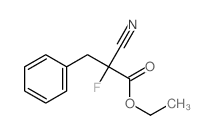 Benzenepropanoic acid, a-cyano-a-fluoro-, ethyl ester Structure