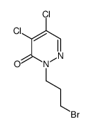 2-(3-bromopropyl)-4,5-dichloropyridazin-3-one Structure