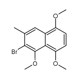 2-bromo-1,5,8-trimethoxy-3-methylnaphthalene结构式