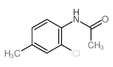 N-(2-氯-4-甲基苯基)乙酰胺结构式