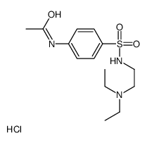 2-[(4-acetamidophenyl)sulfonylamino]ethyl-diethylazanium,chloride Structure