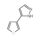 3-(3-噻吩)-1H-吡唑结构式
