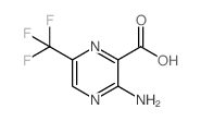 3-氨基-6-(三氟甲基)吡嗪-2-羧酸结构式