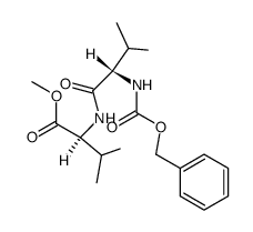 methyl (S)-2-((S)-2-benzyloxycarbonyl-amino-3-methylbutyrylamino)-3-methylbutyrate结构式