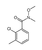 2-chloro-N-methoxy-N,3-dimethylbenzamide Structure