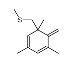1,3,5-trimethyl-6-methylidene-5-(methylsulfanylmethyl)cyclohexa-1,3-diene结构式