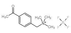 N-(4-ACETYLBENZYL)-N,N,N-TRIMETHYL AMMONIUM TETRAFLUOROBORATE结构式