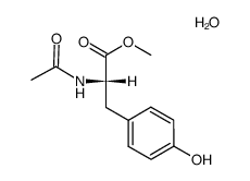 N-acetyl-L-tyrosine methyl ester monohydrate结构式