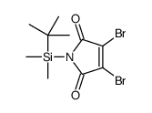 3,4-dibromo-1-[tert-butyl(dimethyl)silyl]pyrrole-2,5-dione Structure