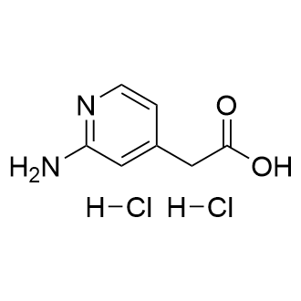 2-(2-氨基吡啶-4-基)乙酸盐酸盐结构式