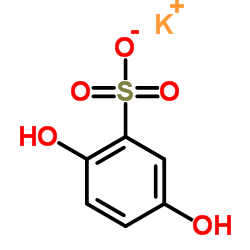 Potassium 2,5-dihydroxybenzenesulfonate Structure