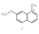 Quinolinium,7-methoxy-1-methyl-, iodide (1:1) Structure